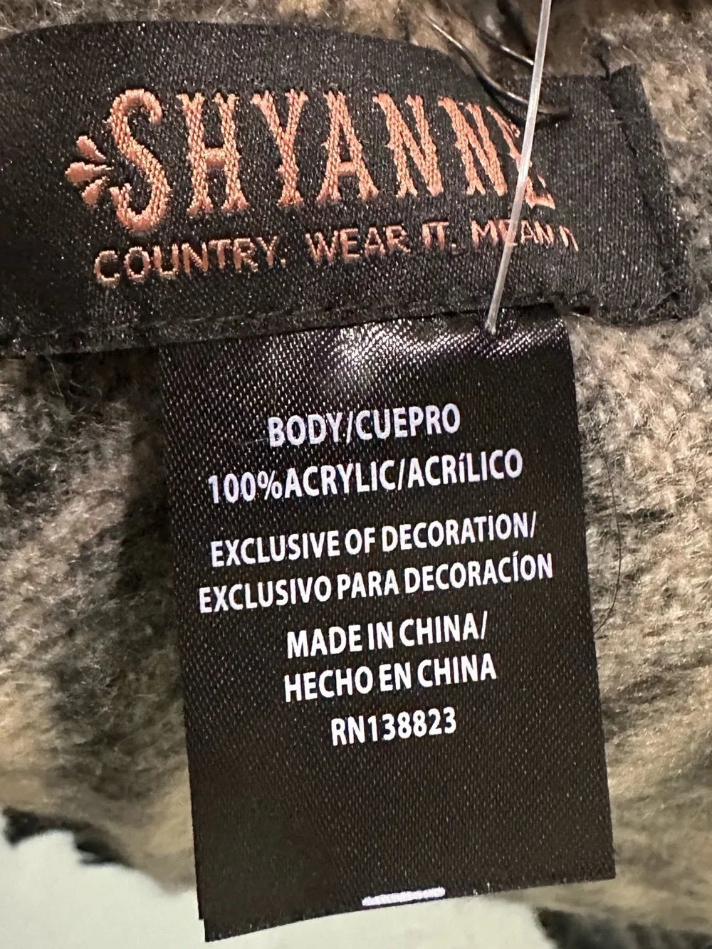 Shyanne Black and Brown Animal Print Wrap